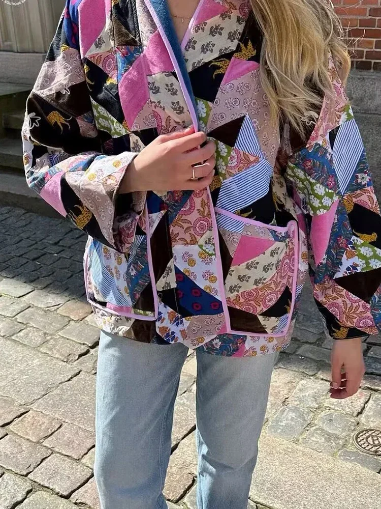 new women's clothing European and American style fashion casual printing loose versatile cotton jacket
new women's clothing European and American style fashion casual printing loose versatile cotton jacket