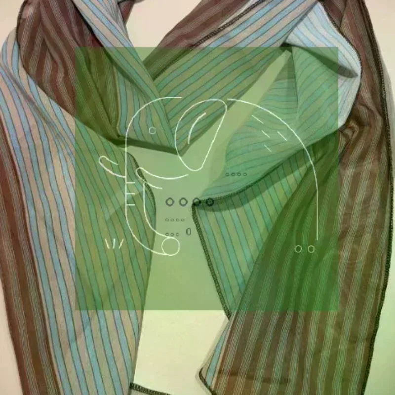 Silk Scarf Women Vintage Striped Elegant Double Sided Print Neck Lightweight Breathable Hair Bandana Daily Office Wear
Silk Scarf Women Vintage Striped Elegant Double Sided Print Neck Lightweight Breathable Hair Bandana Daily Office Wear