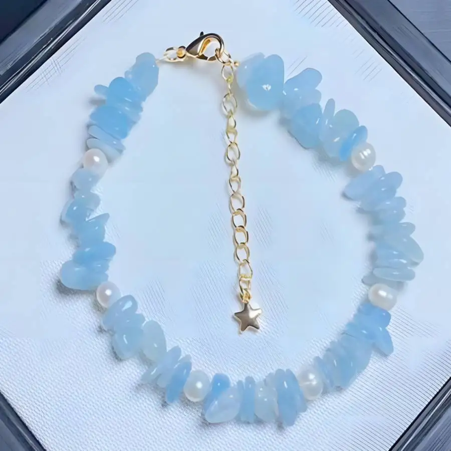 Natural aquamarine white round pearl gold 18k bracelet Stone Gemstone Jewelry Tibetan Bodhi Prayer Men's Sacred Nirvana Women
Natural aquamarine white round pearl gold 18k bracelet Stone Gemstone Jewelry Tibetan Bodhi Prayer Men's Sacred Nirvana Women