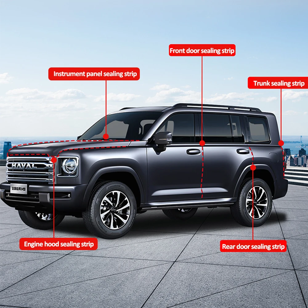 For 2024 GWM HAVAL H9 Whole Car Sealing Strip Sound Insulation And Noise Reduction Modification Product Silicone Material
For 2024 GWM HAVAL H9 Whole Car Sealing Strip Sound Insulation And Noise Reduction Modification Product Silicone Material
