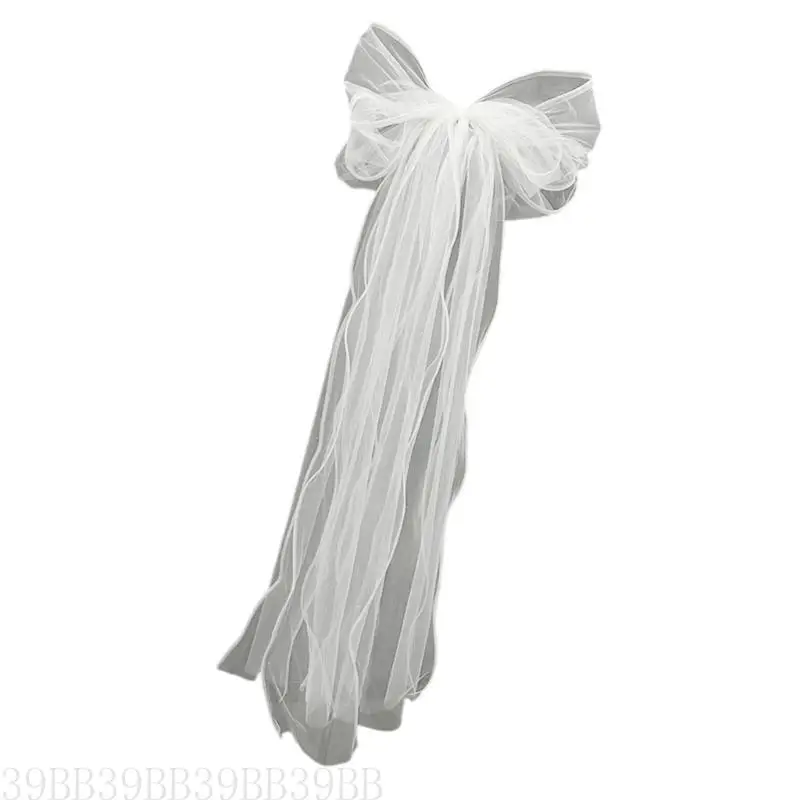 39BB Bridal Veil Multilayer Sheer Bowknot Wedding Headpeice Sheer Oversized Bowknot
39BB Bridal Veil Multilayer Sheer Bowknot Wedding Headpeice Sheer Oversized Bowknot