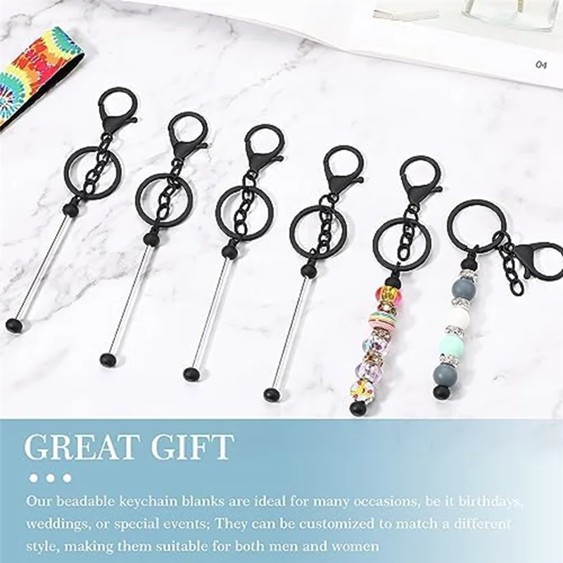 12Pcs Beaded Keychains Blank Keychains Jewelry Crafts Making Gifts Office For Keychains DIY Projects Pendants
12Pcs Beaded Keychains Blank Keychains Jewelry Crafts Making Gifts Office For Keychains DIY Projects Pendants