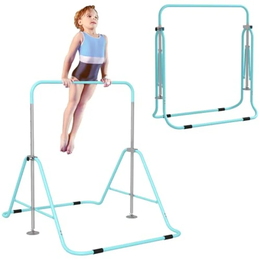 Home-use folding gymnastics bar for kids aluminum alloy blue shock-absorption and height-adjustable kip bar
Home-use folding gymnastics bar for kids aluminum alloy blue shock-absorption and height-adjustable kip bar