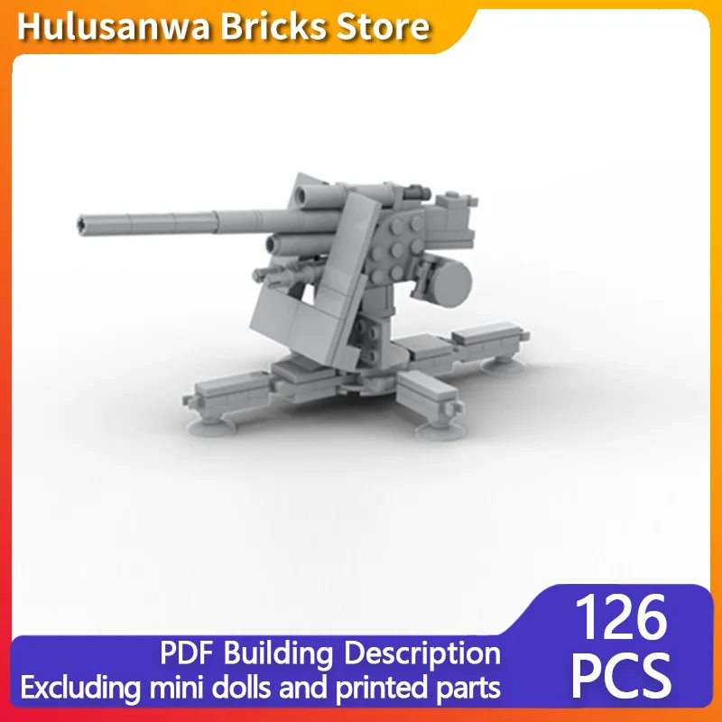 German Anti-Aircraft Gun Model MOC Building Bricks War Equipment Modular Technology Gifts Holiday Assemble Children Toys Suit
German Anti-Aircraft Gun Model MOC Building Bricks War Equipment Modular Technology Gifts Holiday Assemble Children Toys Suit