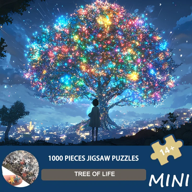 Mini Piece Small Size jigsaw Puzzle 1000 Pieces Tree of Life Art, 38x26cm, for Home Decor & Spiritual Enthusiasts
Mini Piece Small Size jigsaw Puzzle 1000 Pieces Tree of Life Art, 38x26cm, for Home Decor & Spiritual Enthusiasts
