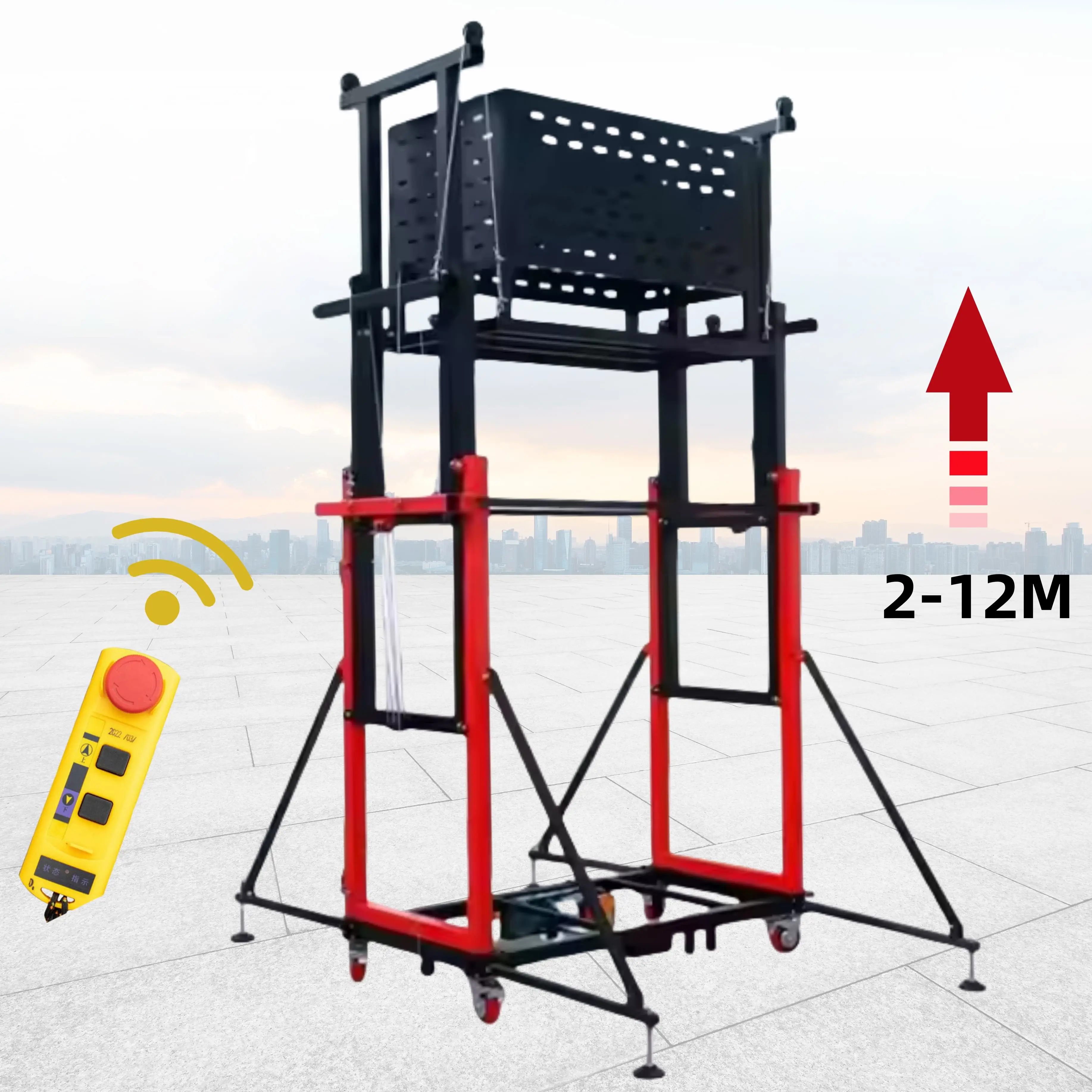 Mobile Electric Scaffolding: Auto-Lift Platform, Small Elevator Ladder, Foldable New Construction Hoist
Mobile Electric Scaffolding: Auto-Lift Platform, Small Elevator Ladder, Foldable New Construction Hoist