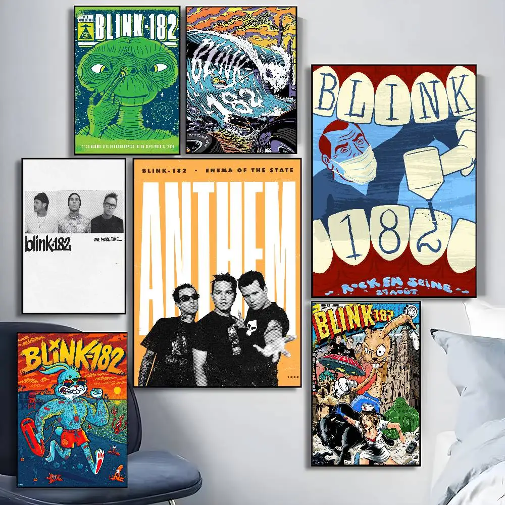 B-Blink 182 Rock Band Poster HD art sticky wall waterproof home living room bedroom bar aesthetic decoration
B-Blink 182 Rock Band Poster HD art sticky wall waterproof home living room bedroom bar aesthetic decoration