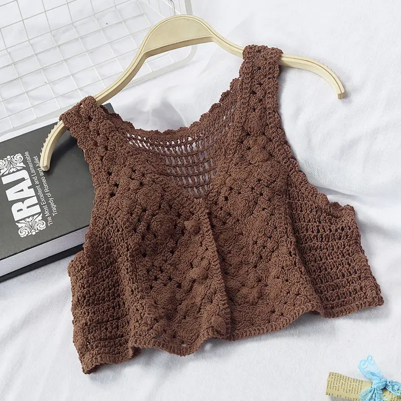 Versatile Sleeveless Vest Jacket Women's Hollow Knit Vest Women's Vest Short Chain Link Hollow Cardigan Vest
Versatile Sleeveless Vest Jacket Women's Hollow Knit Vest Women's Vest Short Chain Link Hollow Cardigan Vest