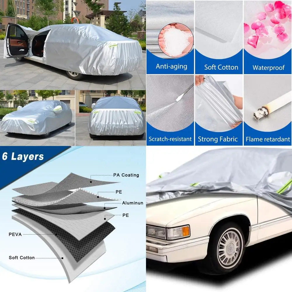 Custom Tailored 6-Layer Car Cover for 1994-2006 Cadillac Deville, All-Weather Protection Against Sun, Rain, Dust, and Snow
Custom Tailored 6-Layer Car Cover for 1994-2006 Cadillac Deville, All-Weather Protection Against Sun, Rain, Dust, and Snow