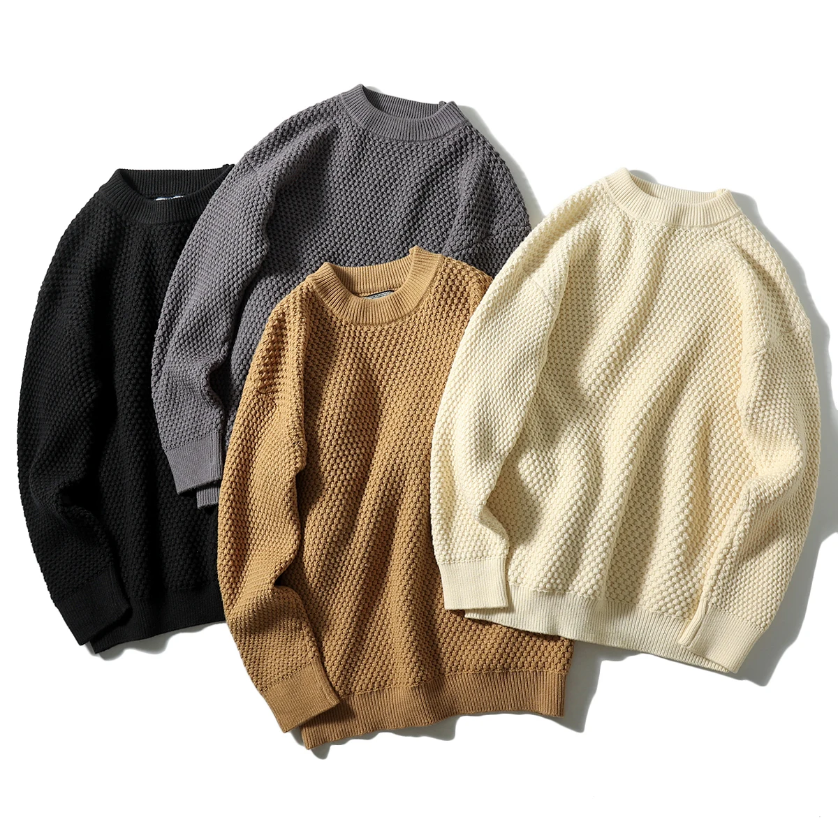 Heavyweight Thi Knit Pine Pattern Men's Basic Loose Fit Crew Ne Pullover Knitwear Faionable Urban Sle Long Sv...
Heavyweight Thi Knit Pine Pattern Men's Basic Loose Fit Crew Ne Pullover Knitwear Faionable Urban Sle Long Sv...