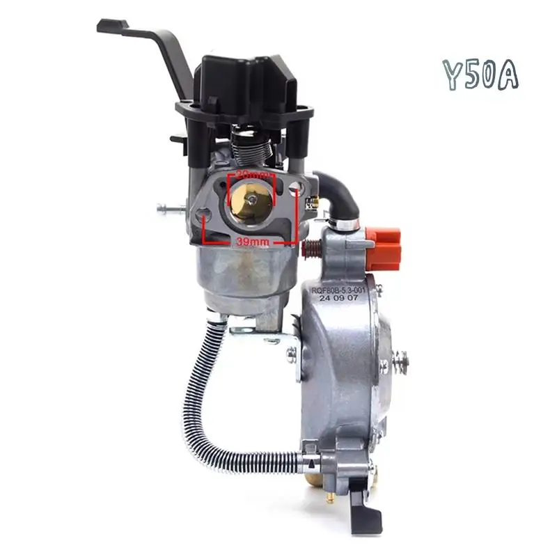 Y50A-P19B Frequency Conversion LPG Carburetor Kit 3KW 6.5HP 168F 170F Gasoline Generator Dual Fuel Gas Carburetor With Gasket
Y50A-P19B Frequency Conversion LPG Carburetor Kit 3KW 6.5HP 168F 170F Gasoline Generator Dual Fuel Gas Carburetor With Gasket