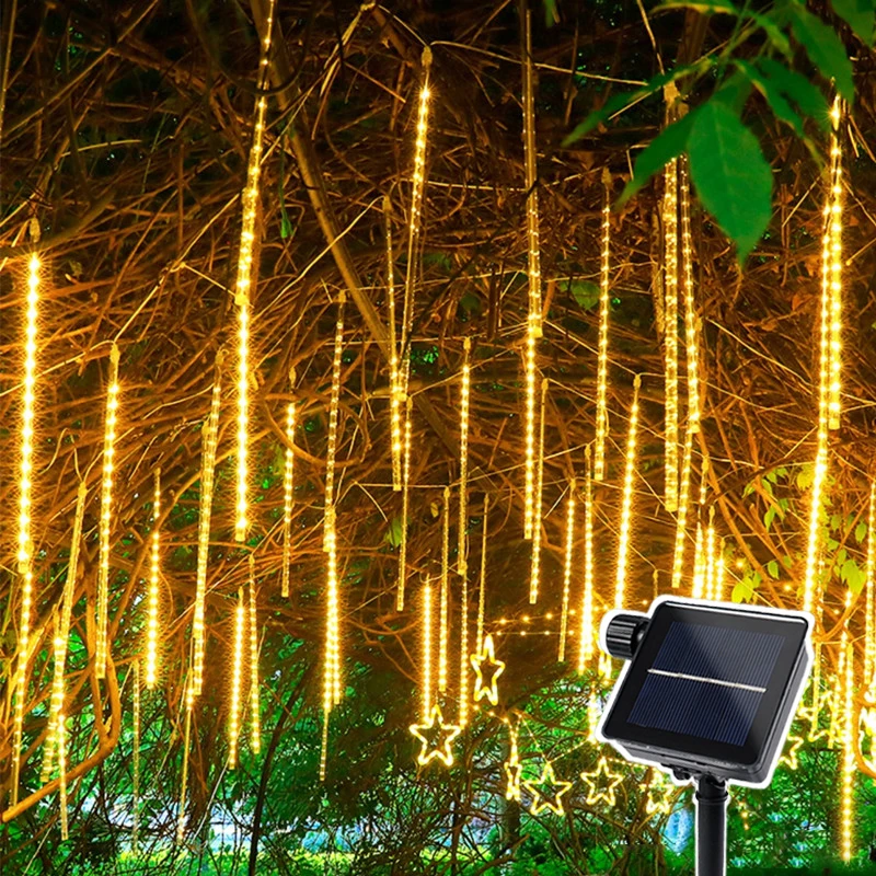 Светодиодная гирлянда-метеорит на солнечных батареях 30/50 см, имитирующая падающие капли дождя, для свадеб, декора на День святого Валентина, Рамадан, для улицы
Светодиодная гирлянда-метеорит на солнечных батареях 30/50 см, имитирующая падающие капли дождя, для свадеб, декора на День святого Валентина, Рамадан, для улицы