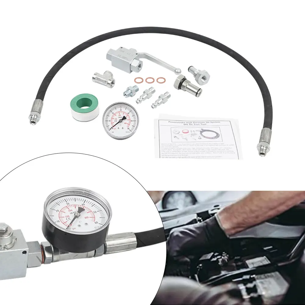 High-Pressure Fuel System Air Test Tool for Ford Diesel Engines 6.0L 7.3L Leak Detection Kit with 5300 PSI Hose
High-Pressure Fuel System Air Test Tool for Ford Diesel Engines 6.0L 7.3L Leak Detection Kit with 5300 PSI Hose