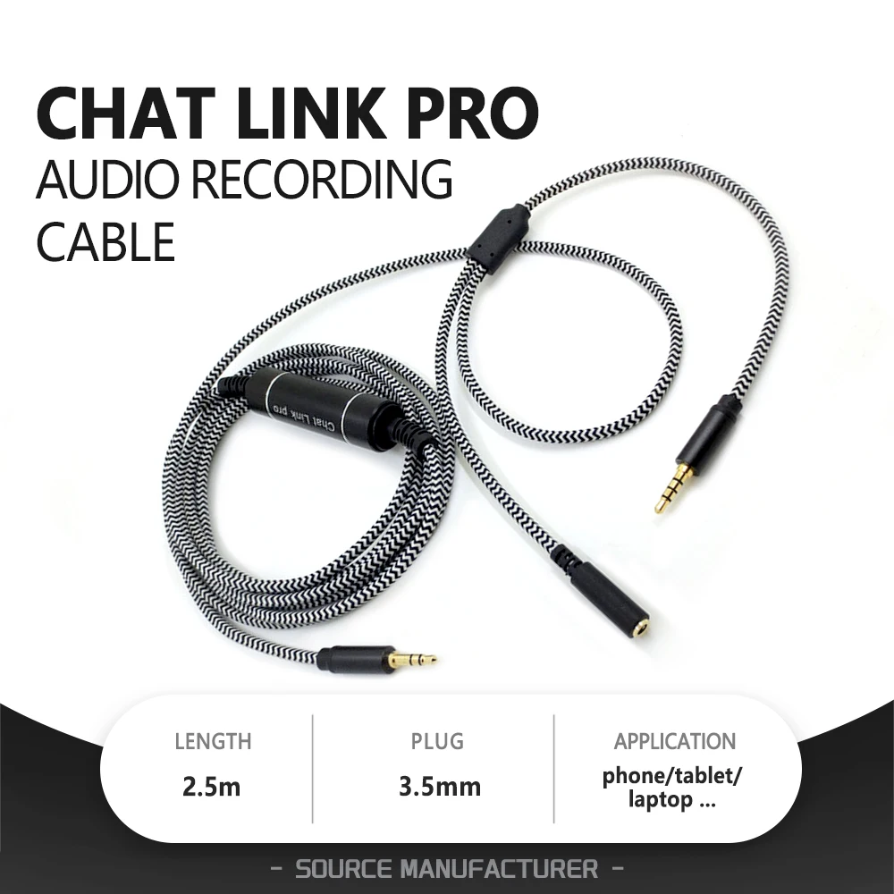 2.5M Audio Cable for HD60 Link Pro Game Screen Replacement Line 3.5MM Male AUX Extension Recording Audio Nylon Fabric Cable
2.5M Audio Cable for HD60 Link Pro Game Screen Replacement Line 3.5MM Male AUX Extension Recording Audio Nylon Fabric Cable
