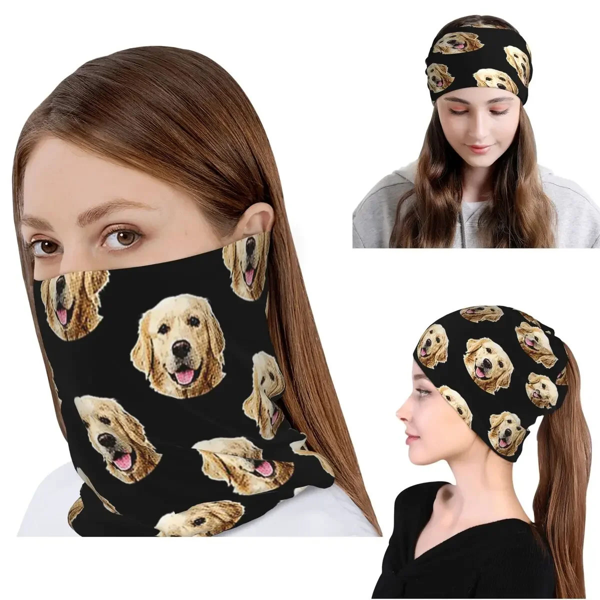 Funny Golden Retriever Face Portrait Bandana Neck Cover Magic Scarf Warm Balaclava Beanies Hat Unisex Adult Winter
Funny Golden Retriever Face Portrait Bandana Neck Cover Magic Scarf Warm Balaclava Beanies Hat Unisex Adult Winter