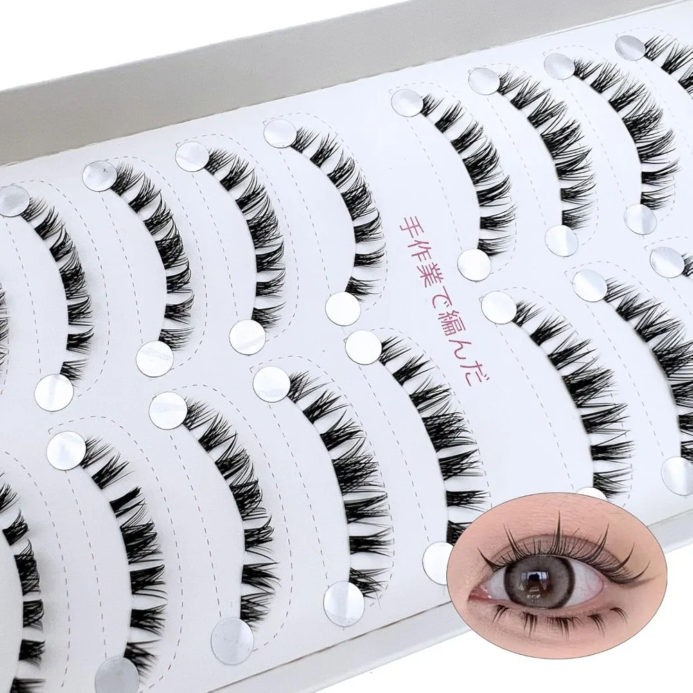 Clear Band Manga Anime False Lower Lashes Thick Wispy Soft Reusable Bottom Lashes Strip DIY Handmade 5-7MM Bottom Lash Clusters
Clear Band Manga Anime False Lower Lashes Thick Wispy Soft Reusable Bottom Lashes Strip DIY Handmade 5-7MM Bottom Lash Clusters