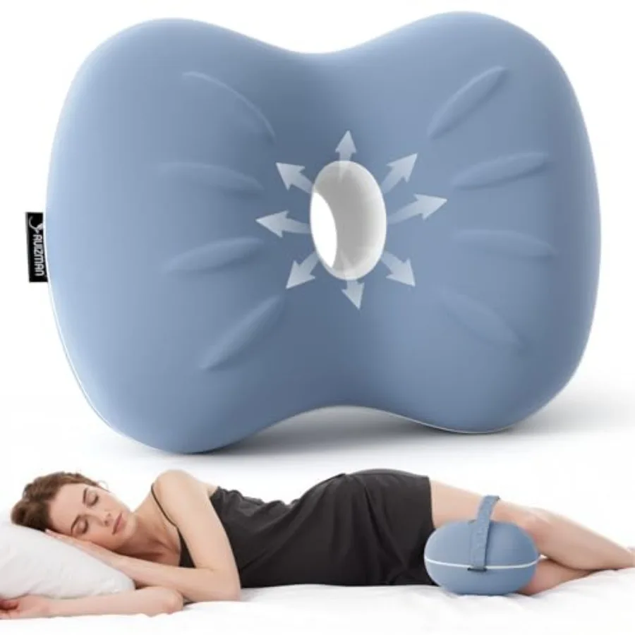 Knee Pillow for Side Sleepers - Cooling Pillow Between Legs for Side Sleeping - Memory Foam Knee Pillow with Strap for Hip Pain
Knee Pillow for Side Sleepers - Cooling Pillow Between Legs for Side Sleeping - Memory Foam Knee Pillow with Strap for Hip Pain