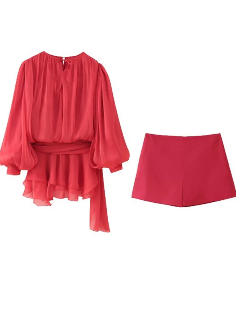 700g Women Fashion Elegant Puff Sleeves Shiny Pleated Shirts Mini Dress Short Two Piece Skirt Set Loose Casual Women Tops OSM3
700g Women Fashion Elegant Puff Sleeves Shiny Pleated Shirts Mini Dress Short Two Piece Skirt Set Loose Casual Women Tops OSM3