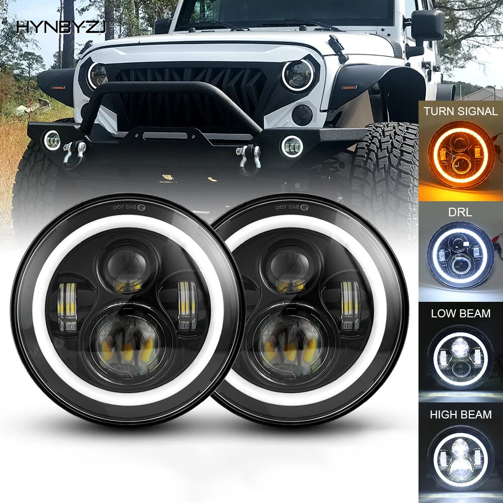 7Inch LED Headlights for Jeep Wrangler Off Road suzuki samurai led Spotlights 7 inch Headlamp Angel Eyes DRL Running Lamp H4 H13
7Inch LED Headlights for Jeep Wrangler Off Road suzuki samurai led Spotlights 7 inch Headlamp Angel Eyes DRL Running Lamp H4 H13