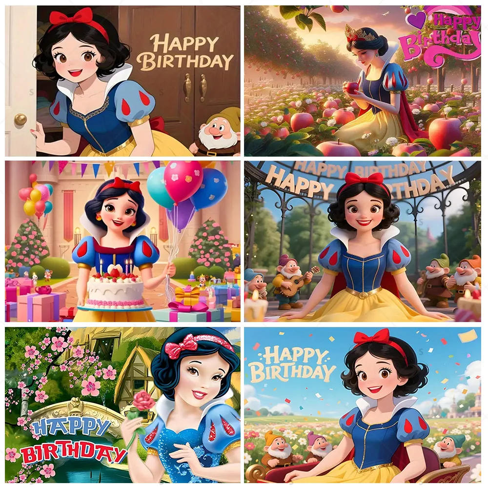 Disney Princess Snow White Theme Background Birthday Party Decoration Girl Gifts Supplies Banner Children Photography Props
Disney Princess Snow White Theme Background Birthday Party Decoration Girl Gifts Supplies Banner Children Photography Props