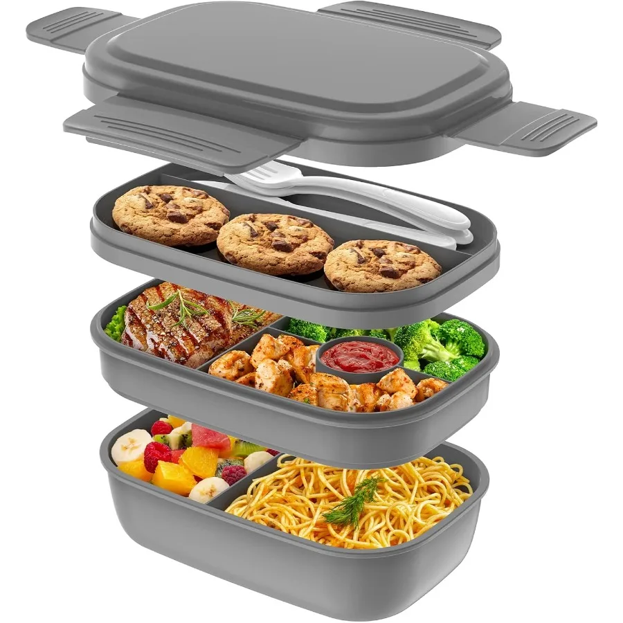 Ланч-бокс Bento Box для взрослых, 3-х штабелируемых контейнеров для обеда Bento для взрослых и современного минималистичного дизайна, герметичный Bento Box S
Ланч-бокс Bento Box для взрослых, 3-х штабелируемых контейнеров для обеда Bento для взрослых и современного минималистичного дизайна, герметичный Bento Box S