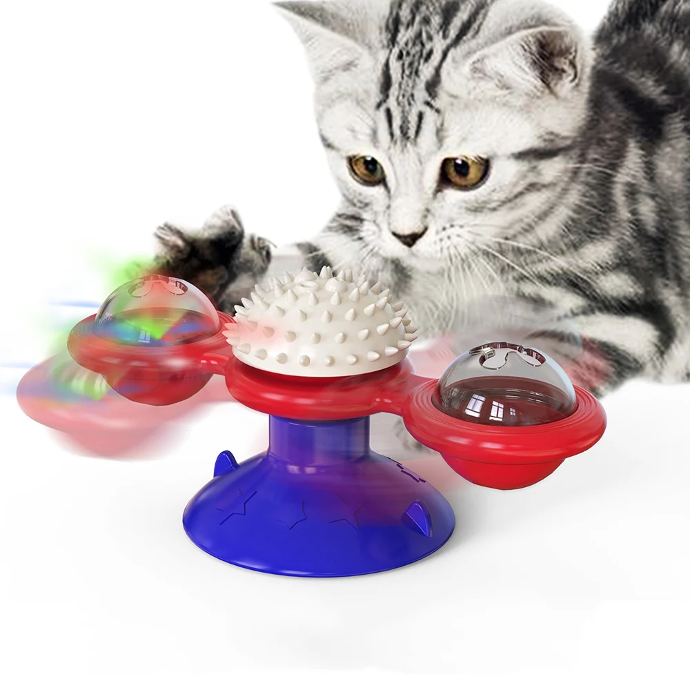 Roate Windmill Cat Toy Interactive Pet Toys for Cats catnip toy With Whirligig Turntable for Kitten Brush Teeth Pet Supplies
Roate Windmill Cat Toy Interactive Pet Toys for Cats catnip toy With Whirligig Turntable for Kitten Brush Teeth Pet Supplies