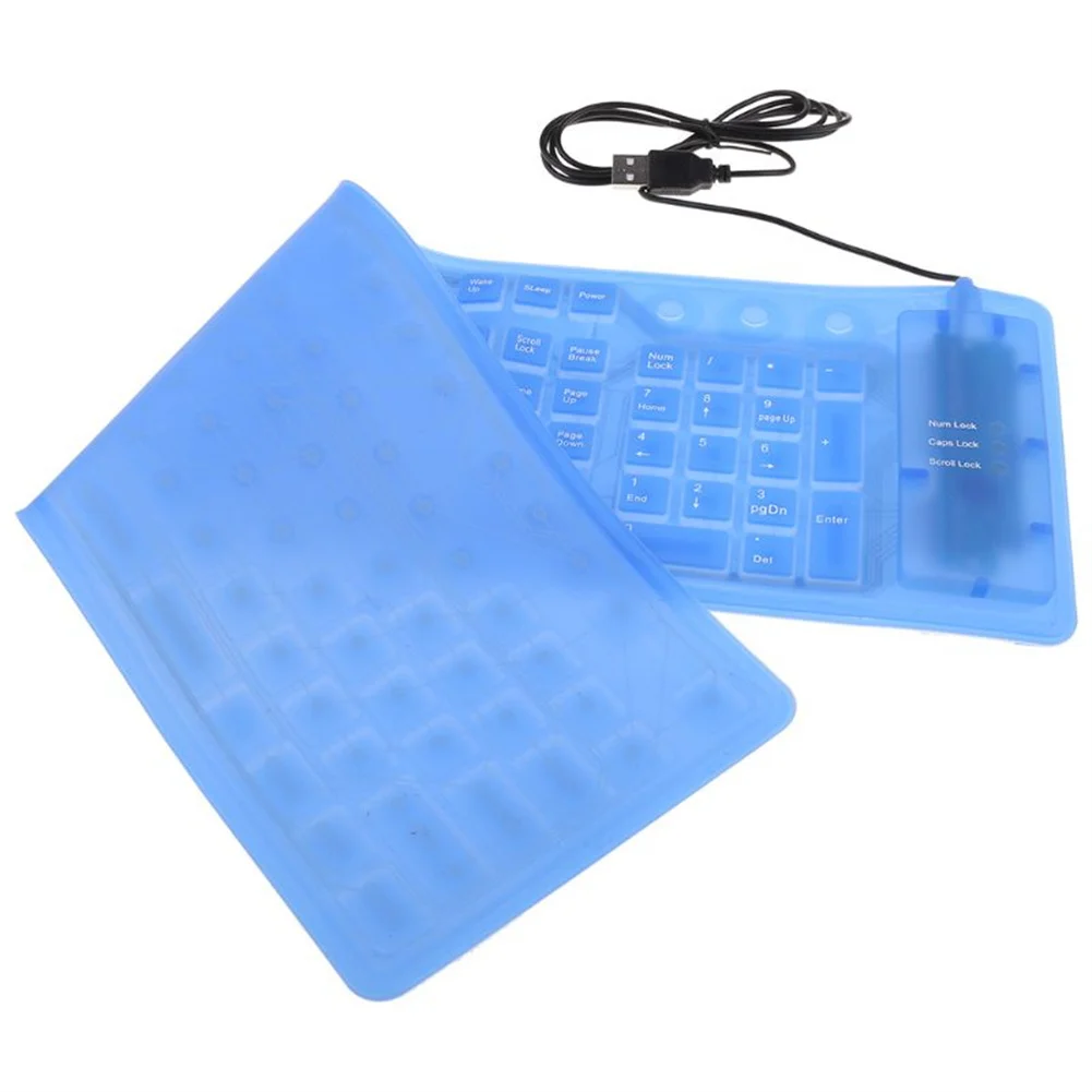 109-key Usb Silicone Soft Keyboard Waterproof Wire Control Portable Flexible Foldable Keyboard Compatible For Windows Vista
109-key Usb Silicone Soft Keyboard Waterproof Wire Control Portable Flexible Foldable Keyboard Compatible For Windows Vista