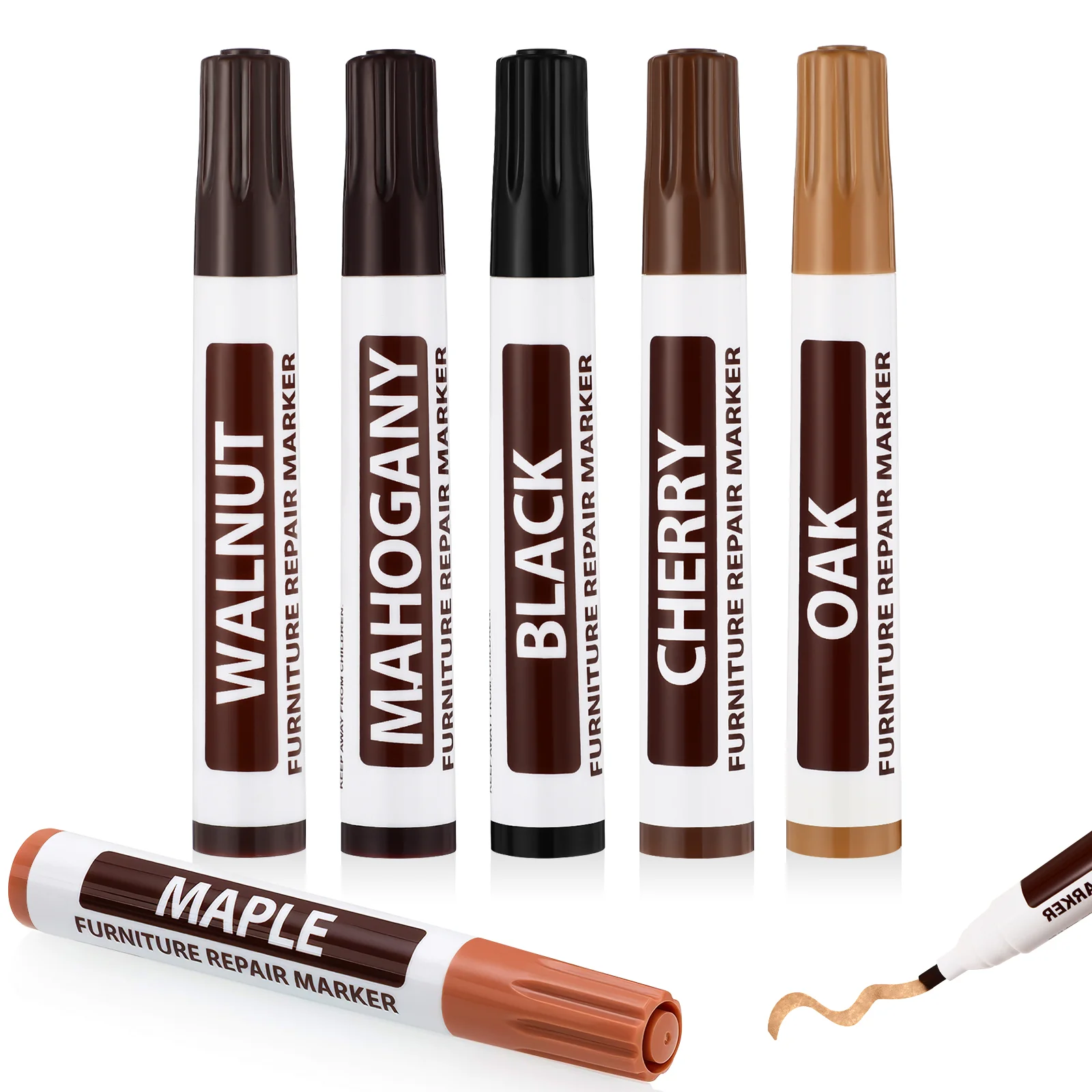 6 Pcs Furniture Markers Scratch Repair Pens Non Quick Drying Wood Furniture Scratch Hiding Pen Set 6 Colors Fix
6 Pcs Furniture Markers Scratch Repair Pens Non Quick Drying Wood Furniture Scratch Hiding Pen Set 6 Colors Fix