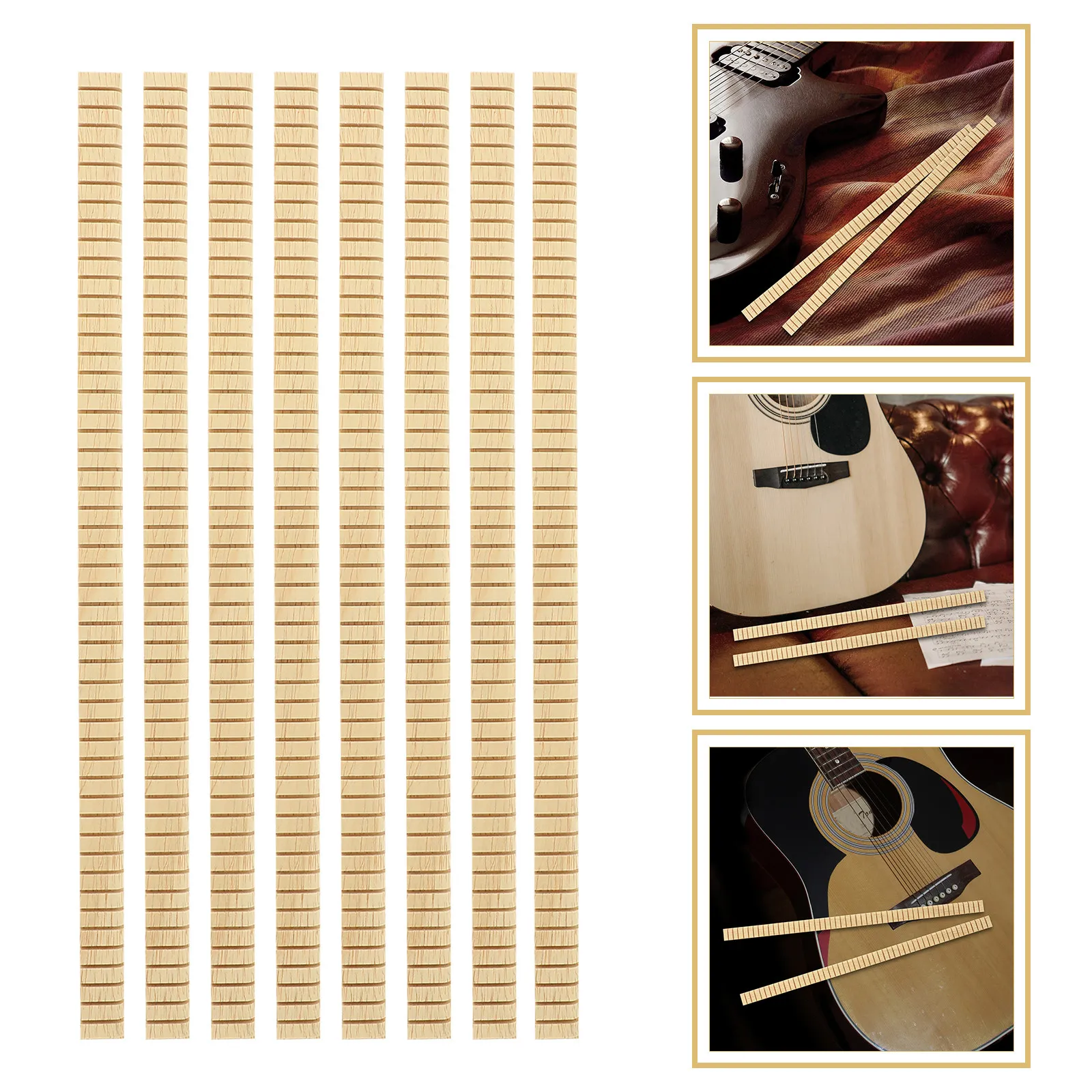 8Pcs Wood Guitar Inlay Strips for Decoration Repair Luthier Binding Purfling Body Inlays Rustic Natural Texture DIY
8Pcs Wood Guitar Inlay Strips for Decoration Repair Luthier Binding Purfling Body Inlays Rustic Natural Texture DIY