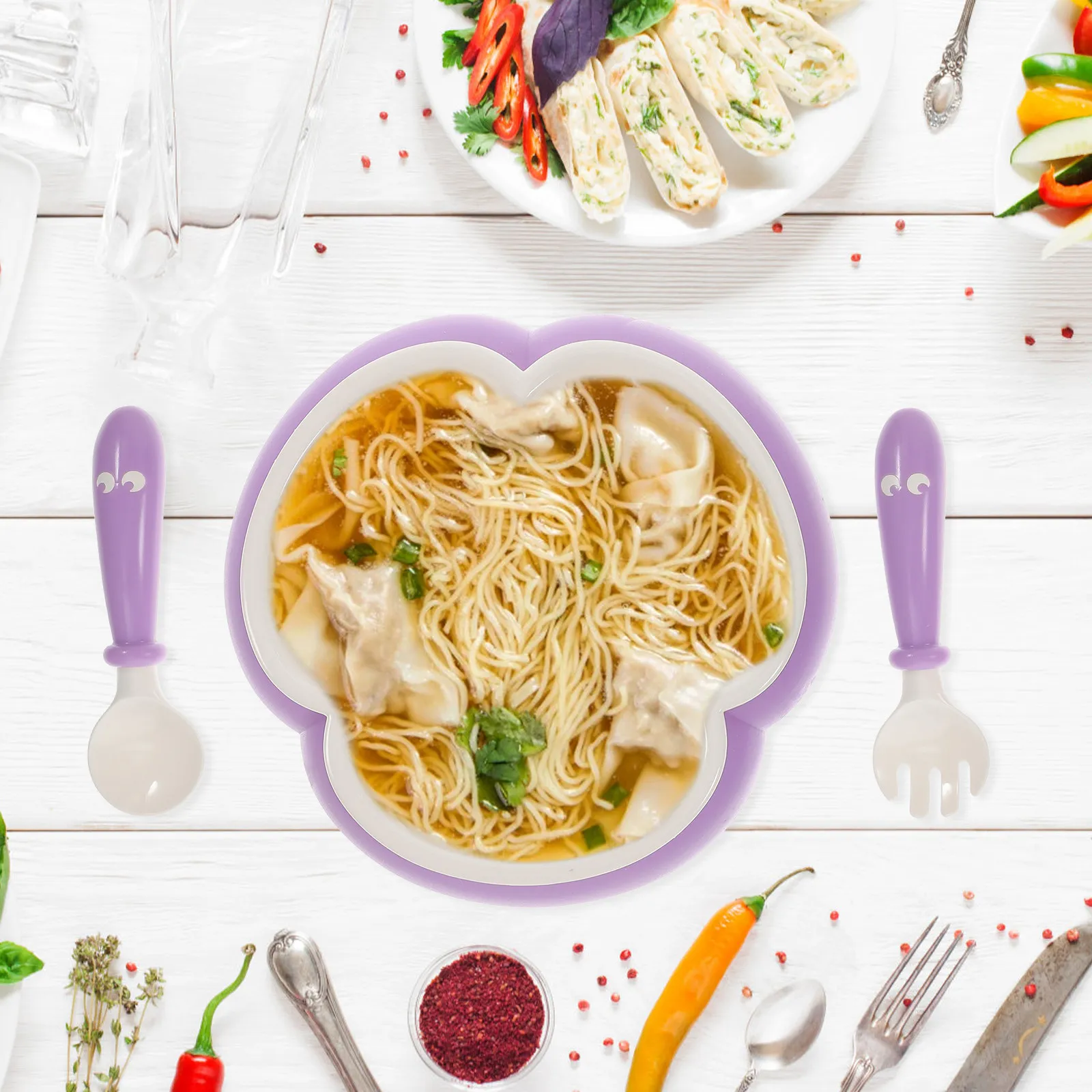1Set Silicone Baby Suction Cup Bowl and Spoon Set for Infant Toddler Feeding Training Smooth Edges Non-Slip Easy Clean Baby
1Set Silicone Baby Suction Cup Bowl and Spoon Set for Infant Toddler Feeding Training Smooth Edges Non-Slip Easy Clean Baby