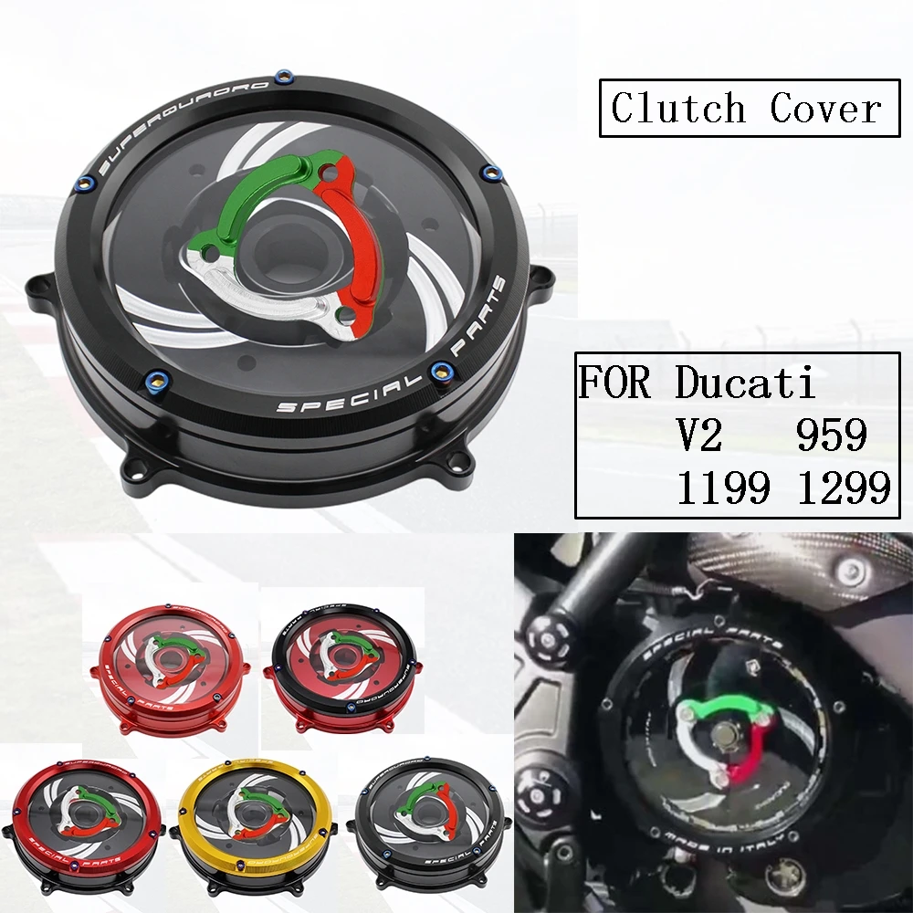 Прозрачная крышка сцепления двигателя мотоцикла Panigale 959 1199 1299 V2 2020 -2021 для Ducati, водонепроницаемая защита, алюминиевый сплав
Прозрачная крышка сцепления двигателя мотоцикла Panigale 959 1199 1299 V2 2020 -2021 для Ducati, водонепроницаемая защита, алюминиевый сплав