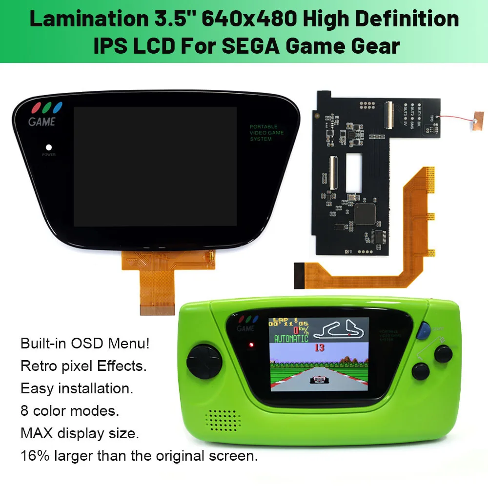 Для Sega GG 3,5 "ламинированная подсветка ЖК-дисплея HD Ретро пиксель IPS ЖК-дисплей Ламинирование для игровой консоли SEGA Корпус корпуса
Для Sega GG 3,5 "ламинированная подсветка ЖК-дисплея HD Ретро пиксель IPS ЖК-дисплей Ламинирование для игровой консоли SEGA Корпус корпуса
