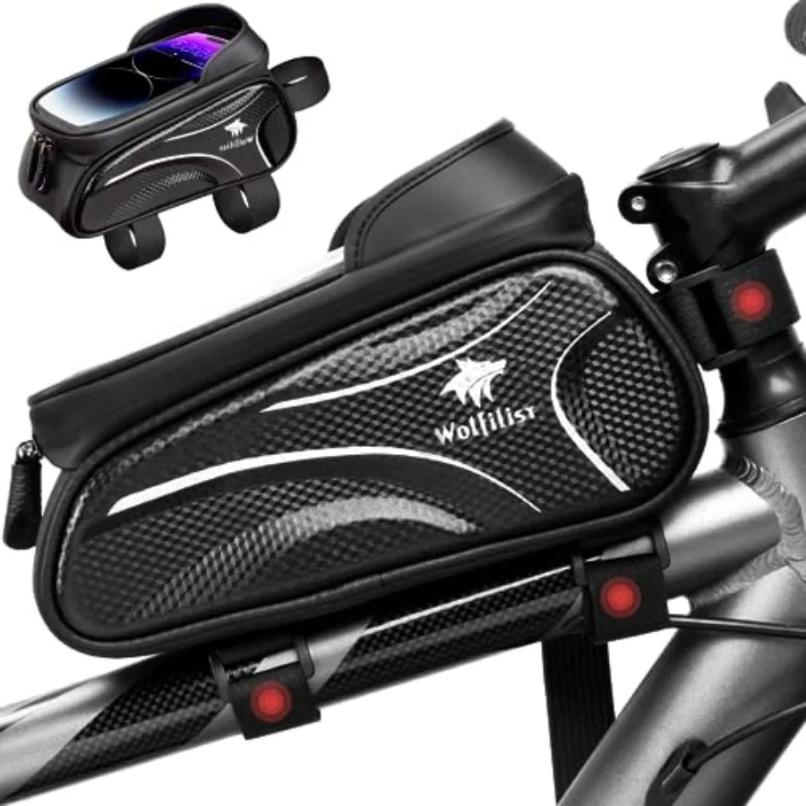 Bike Bag - Waterproof Bike Frame Bag with Sun-Visor Rain Cover, Bike Phone Holder with TPU Sensitive Touch Screen, Handlebar Ba
Bike Bag - Waterproof Bike Frame Bag with Sun-Visor Rain Cover, Bike Phone Holder with TPU Sensitive Touch Screen, Handlebar Ba