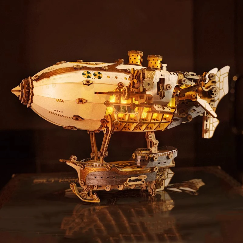 3D Puzzle DIY Wooden Fantasy Airship Assembled Miniature Model Kits WIth LED Lights Jigsaw Puzzles for Friends Birthday Gifts 
3D Puzzle DIY Wooden Fantasy Airship Assembled Miniature Model Kits WIth LED Lights Jigsaw Puzzles for Friends Birthday Gifts
