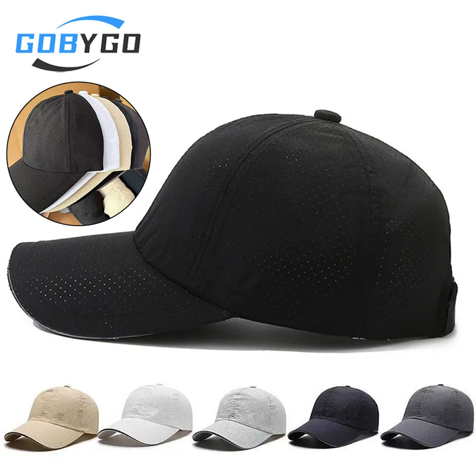 GOBYGO Summer Sun Hat Breathable Quick-drying Sunscreen Baseball Cap Outdoor Sports Badminton Tennis Mountain Climbing Men Women
GOBYGO Summer Sun Hat Breathable Quick-drying Sunscreen Baseball Cap Outdoor Sports Badminton Tennis Mountain Climbing Men Women