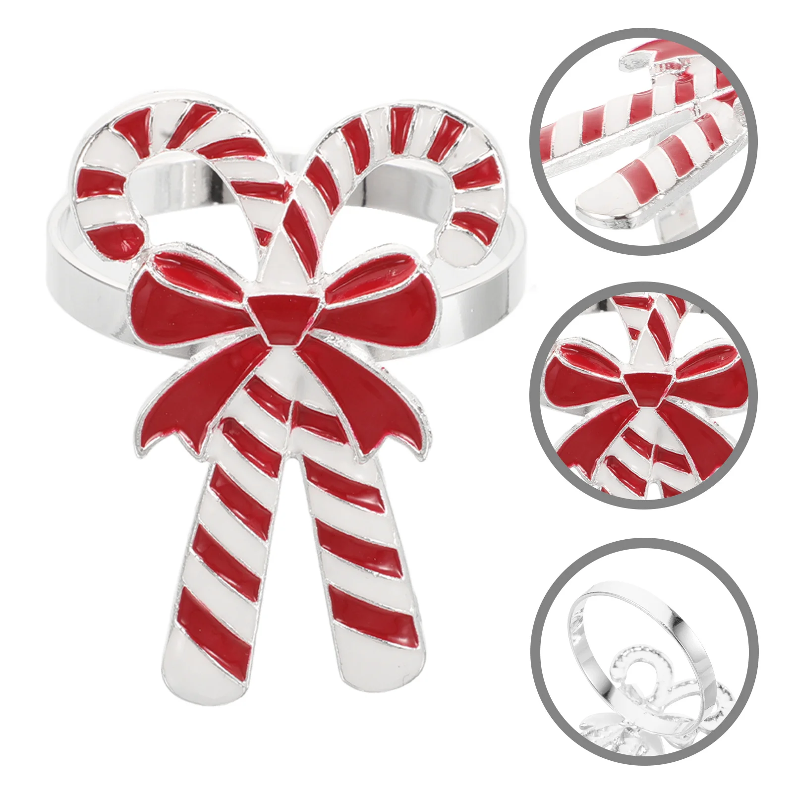 4Pcs Candy Cane Napkin Rings Creative Alloy Holiday Napkin Holders Christmas Table Party Decorations Supplies Napkins Rings
4Pcs Candy Cane Napkin Rings Creative Alloy Holiday Napkin Holders Christmas Table Party Decorations Supplies Napkins Rings