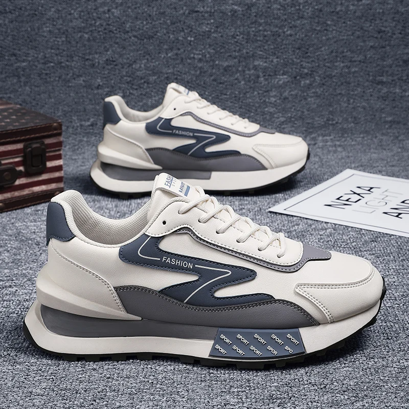 Chunky Sneakers Men Soft Sole Running Shoes Fashion Casual Microfiber Leather Breathable Height Increased Flat Platform Shoes
Chunky Sneakers Men Soft Sole Running Shoes Fashion Casual Microfiber Leather Breathable Height Increased Flat Platform Shoes