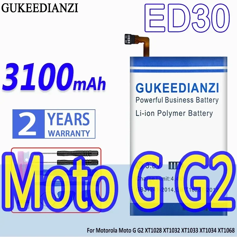 Mobile Phone Battery 3100mAh ED30 For Motorola Moto G G2 XT1028 XT1032 XT1033 XT1034 XT1068 High Compatibility
Mobile Phone Battery 3100mAh ED30 For Motorola Moto G G2 XT1028 XT1032 XT1033 XT1034 XT1068 High Compatibility