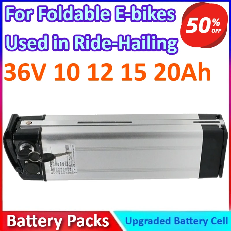 36V 10/12/15/20Ah New Lithium Battery for Foldable E-bikes Used in Ride-Hailing,Compatible with Models Like Silverfish and Haiba
36V 10/12/15/20Ah New Lithium Battery for Foldable E-bikes Used in Ride-Hailing,Compatible with Models Like Silverfish and Haiba