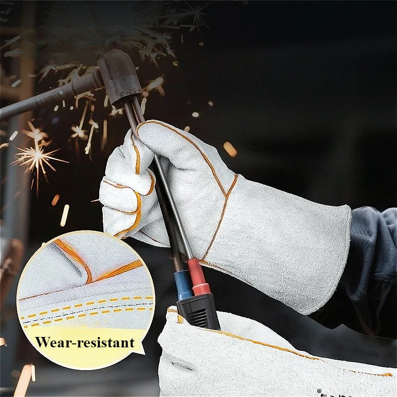 Welding Gloves for Welder Work Gloves Leather Heat Resistant Oven BBQ Gloves for Grill Heat Insulation Security Protection Tool
Welding Gloves for Welder Work Gloves Leather Heat Resistant Oven BBQ Gloves for Grill Heat Insulation Security Protection Tool