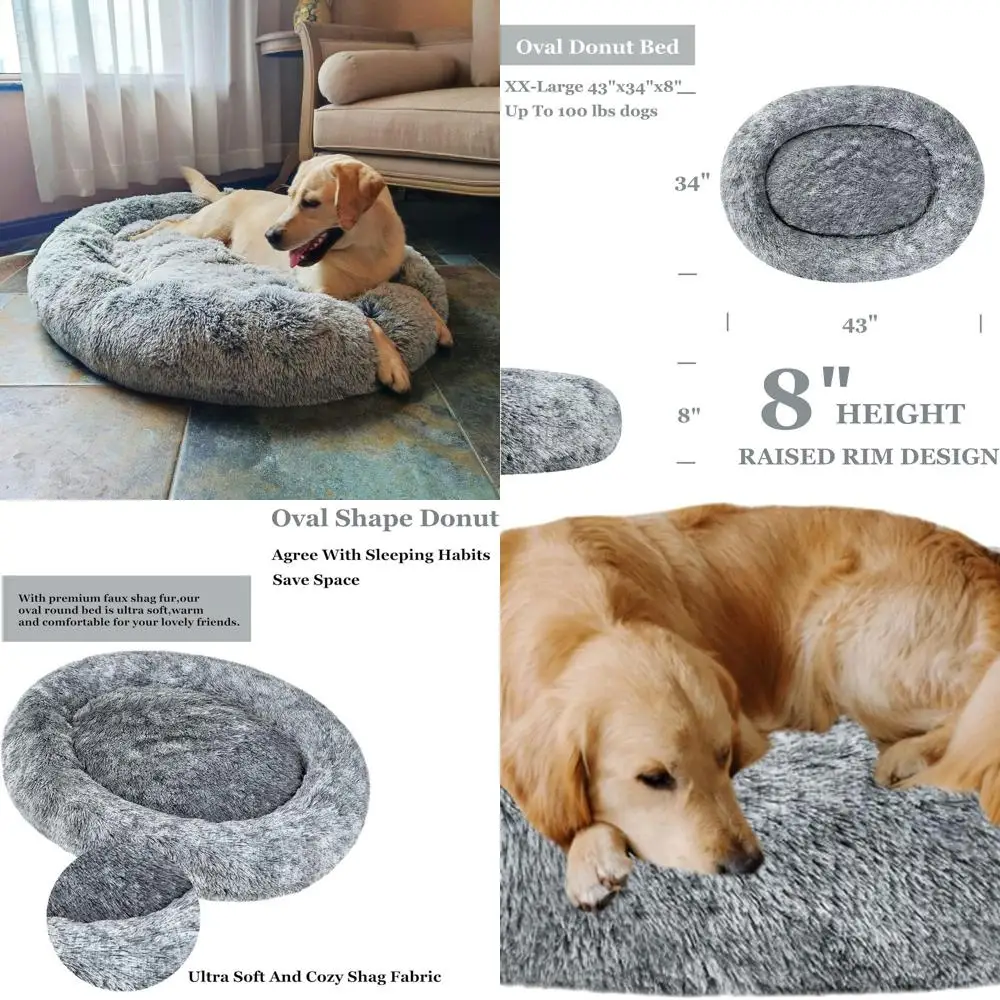 Круглая кровать для собак из искусственного меха серого цвета XXL Shag, 43x34x8, моющийся обниматель для собак среднего и большого размера
Круглая кровать для собак из искусственного меха серого цвета XXL Shag, 43x34x8, моющийся обниматель для собак среднего и большого размера
