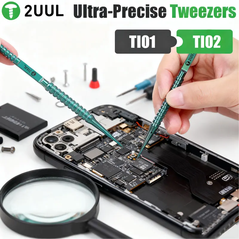 2UUL Ti01 Ti02 High-precision titanium alloy tweezers, corrosion-resistant, anti-static, ultra-hard straight and curved tweezers
2UUL Ti01 Ti02 High-precision titanium alloy tweezers, corrosion-resistant, anti-static, ultra-hard straight and curved tweezers