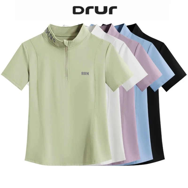 DRUR Golf Wear Women Summer Quick Dry Short Sleeve Slim Fit Athletic Top Hiking Jogging Yoga Shirt Half Zip Workout Clothing New
DRUR Golf Wear Women Summer Quick Dry Short Sleeve Slim Fit Athletic Top Hiking Jogging Yoga Shirt Half Zip Workout Clothing New