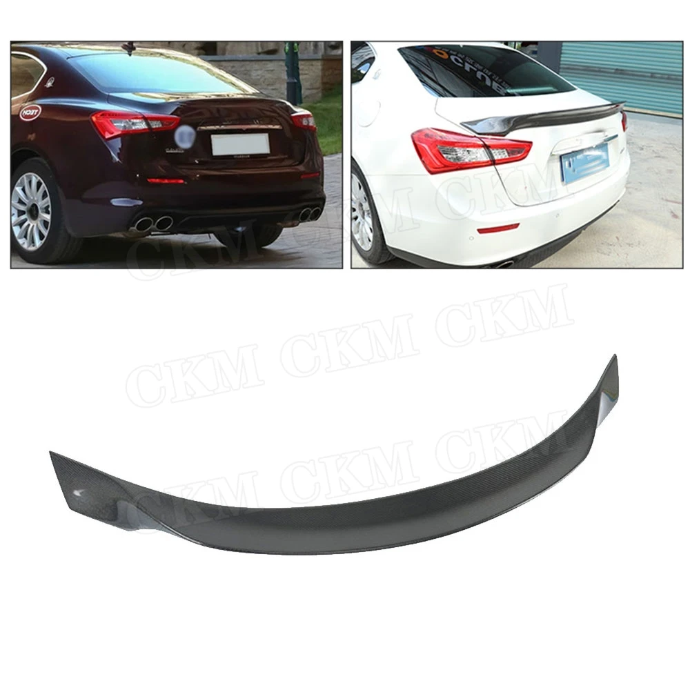 Carbon Fiber Rear Boot Spoiler Wings for Maserati Ghibli Q4 2014 2015 2016 2017 Car Racing Trunk Trim Sticker Spoiler
Carbon Fiber Rear Boot Spoiler Wings for Maserati Ghibli Q4 2014 2015 2016 2017 Car Racing Trunk Trim Sticker Spoiler
