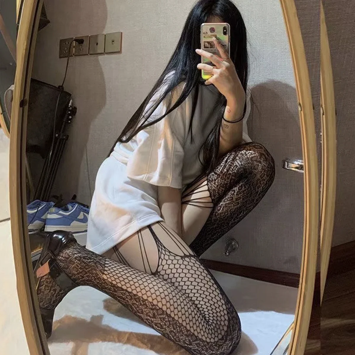 Mesh Hole Garter Belt Harajuku Hot Modern Lingerie Mesh Cosplay Female Lolita Low Waist Fish Net Big Size Streetwear Gifts
Mesh Hole Garter Belt Harajuku Hot Modern Lingerie Mesh Cosplay Female Lolita Low Waist Fish Net Big Size Streetwear Gifts