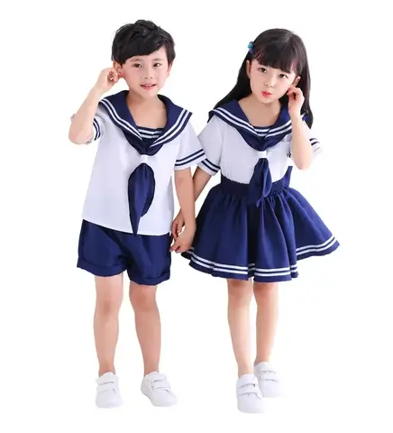 School Uniforms Sailor Costumes Cosplay For Girls Boys Navy Party Kindergarten Sailor Moon Cosplay Costume