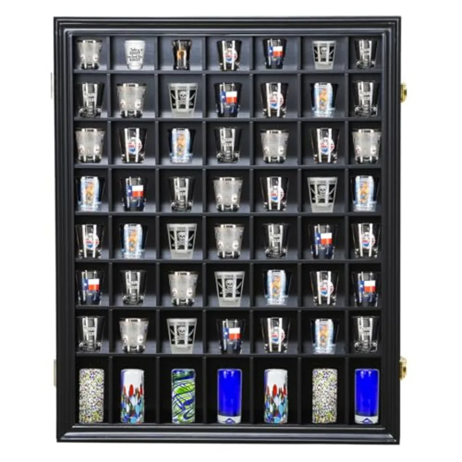 Shot Glass Display Case Wooden Cabinet Rack Holder Wall Mounted Shadow Box Lockable with UV Protection Acrylic Glass Door Shot
Shot Glass Display Case Wooden Cabinet Rack Holder Wall Mounted Shadow Box Lockable with UV Protection Acrylic Glass Door Shot