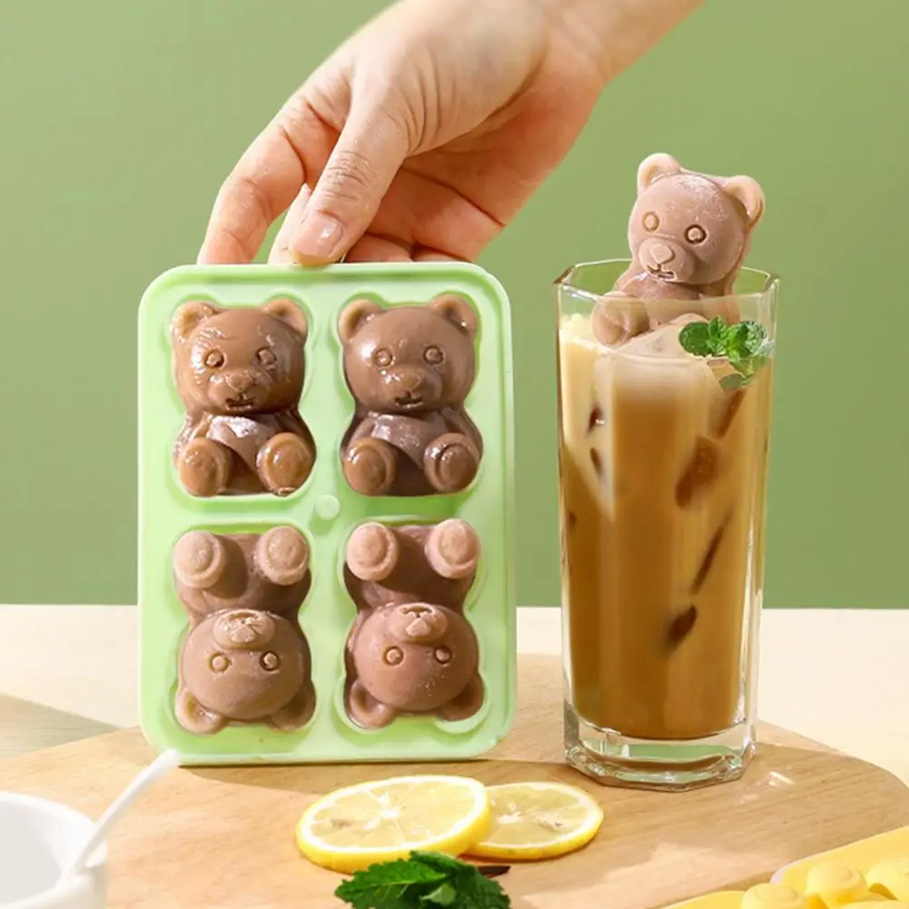 3Pcs Bear Shaped Ice Cube Maker Food-Grade Silicone Ice Mold for Whiskey Cocktails Coffee Juice Easy Release Ice Cube Trays
3Pcs Bear Shaped Ice Cube Maker Food-Grade Silicone Ice Mold for Whiskey Cocktails Coffee Juice Easy Release Ice Cube Trays