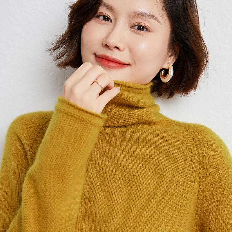 2022 Menca 100% Cashmere Autumn/Winter Pile Collar Sweater Superior KNIT Pullovers Clothing For Women Long Sleeve Tops
2022 Menca 100% Cashmere Autumn/Winter Pile Collar Sweater Superior KNIT Pullovers Clothing For Women Long Sleeve Tops