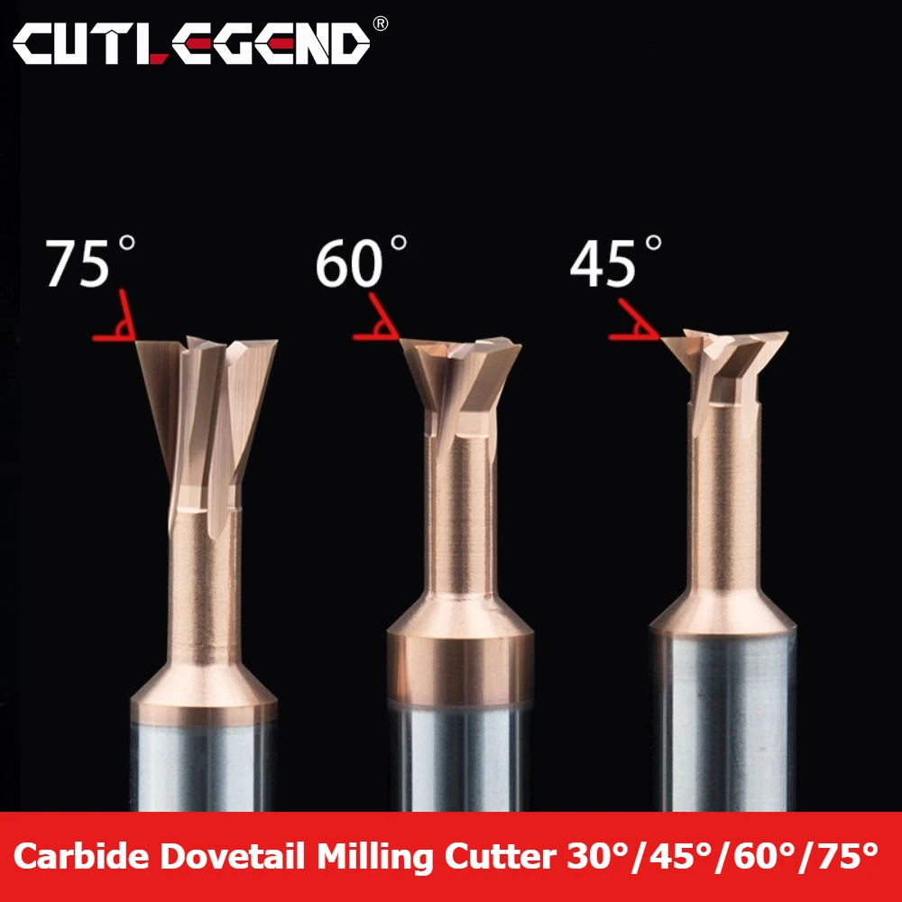 CUTLEGEND Carbide Dovetail Milling Cutter CNC Tool 30° 45° 60° 75° Degree Tungsten Steel Machining Tool for Metal End Mill1-20mm
CUTLEGEND Carbide Dovetail Milling Cutter CNC Tool 30° 45° 60° 75° Degree Tungsten Steel Machining Tool for Metal End Mill1-20mm